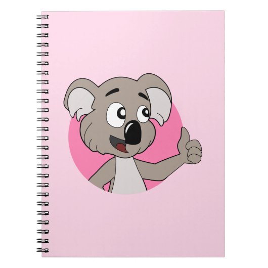 Koala beren cartoon notitieboek (Voorkant)