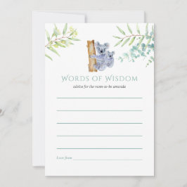 Koala Beren Eucalyptus laat Baby shower advies ach