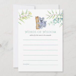 Koala Beren Eucalyptus laat Baby shower advies ach