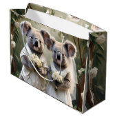 Koala Beren houden van witte bruiloften, Groot Cadeauzakje (Achterkant Gekanteld)