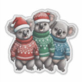 Koala Beren in truien Sticker (Voorkant)