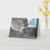 Koala Beren Kaart (Gele Bloem)