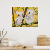 Koala-Beren op boomafdelingen Poster (Keuken)