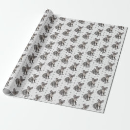 Koala Beren op Polka Dots Cadeaupapier