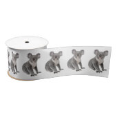 Koala-Beren op White Gingham Satijnen Lint (Spoel)