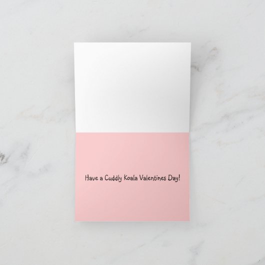 Koala Beren Valentijn Kaart (Binnen)