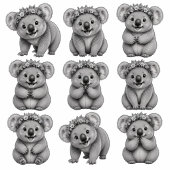 Koala Beren Verjaardag Cadeaupapier