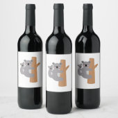 Koala Beren Wijn Etiket (Flessen)