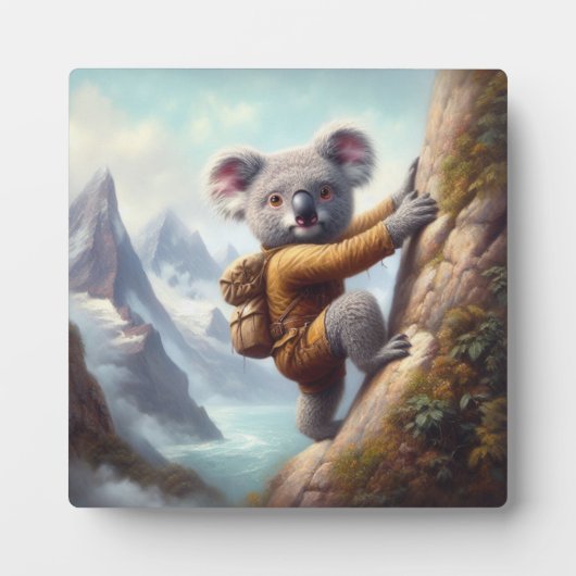 Koala Bergbeklimmen Fotoplaat (Voorkant)