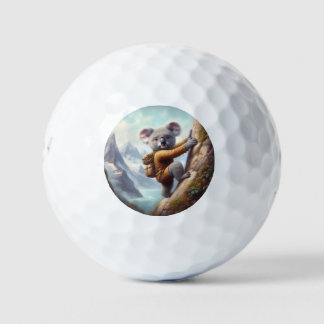 Koala bergbeklimmen golfballen