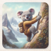 Koala bergbeklimmen kartonnen onderzetters (Voorkant)