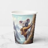 Koala bergbeklimmen papieren bekers (Achterkant)
