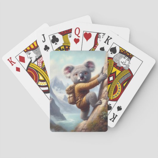 Koala bergbeklimmen pokerkaarten (Achterkant)