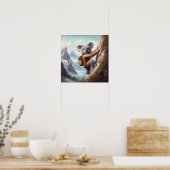 Koala bergbeklimmen poster (Keuken)