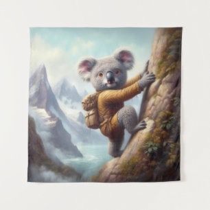Koala Bergbeklimmen Wandkleed