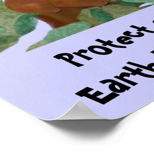 Koala beschermt ons habitat-Poster Poster (Hoek)