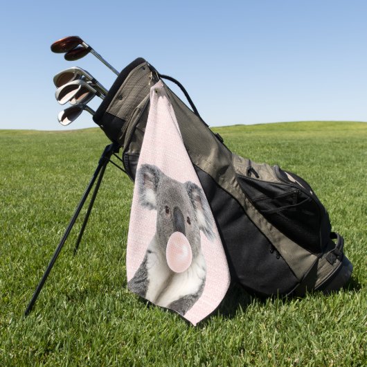 Koala Bgloeiroze Bubble gom Golfhanddoek (Groen)