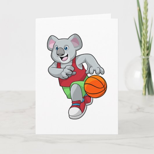 Koala bij Basketbalsport Kaart (Voorkant)