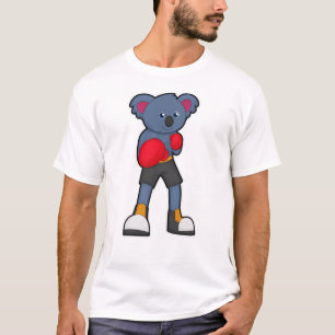 Koala bij Boxing met Boxing-handschoenen T-shirt
