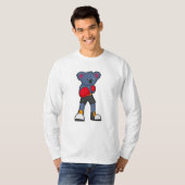 Koala bij Boxing met Boxing-handschoenen T-shirt (Voorkant volledig)