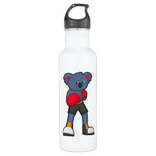 Koala bij Boxing met Boxing-handschoenen Waterfles