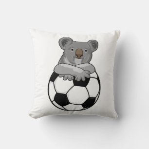 Koala bij Voetbal Sporten Kussen