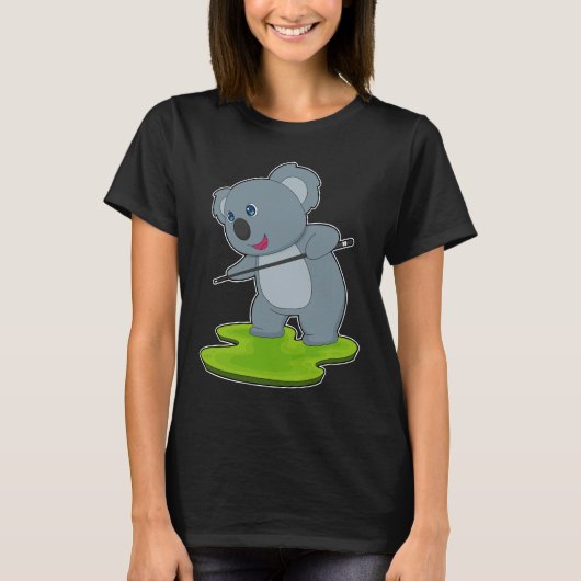 Koala Billiards Cue Sports T-shirt (Voorkant)