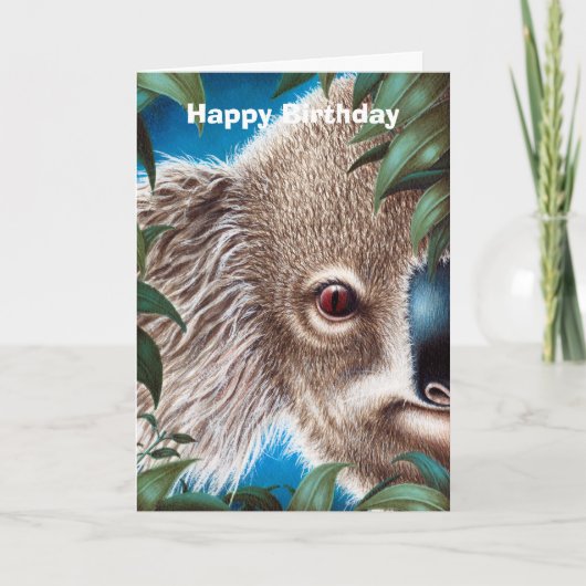 Koala Birthday Card Kaart (Voorkant)