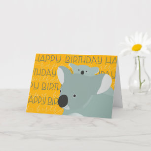 Koala Birthday Kaart
