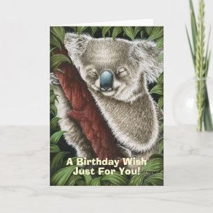 Koala Birthday Kaart