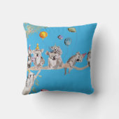 Koala Birthday Party Cute Koalas Childs Cushion Kussen (Achterkant)