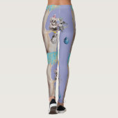 Koala Birthday Party koalas Paarse Leggings (Achterkant)