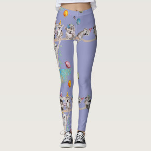 Koala Birthday Party koalas Paarse Leggings