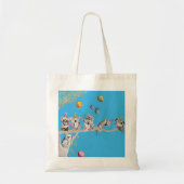 Koala Birthday Party Koalas schattig schilderontwe Tote Bag (Voorkant)