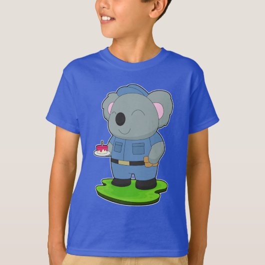 Koala Birthday Police T-shirt (Voorkant)