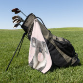 Koala Blaast Roze Kauwgom Golfhanddoek (Groen)