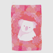 Koala Bloem van het leven Golfhanddoek (Voorkant)