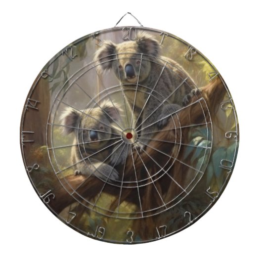 Koala Bos Dromen Dartbord (Voorkant)