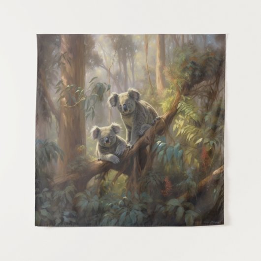 Koala Bos Dromen Wandkleed (Voorkant)