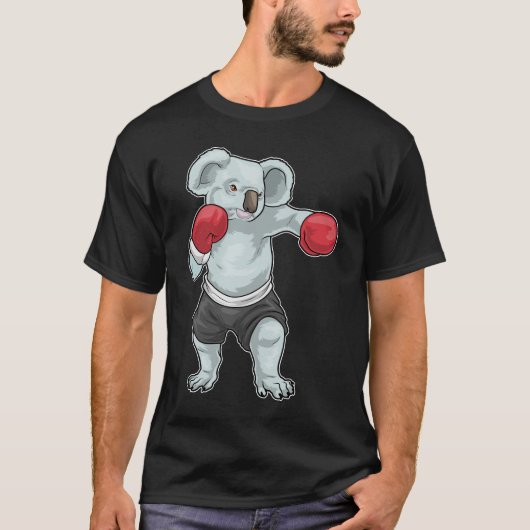 Koala Boxer Bokshandschoenen Boksen T-shirt (Voorkant)