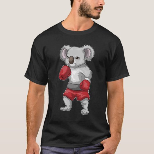 Koala Boxer Bokshandschoenen Boksen T-shirt (Voorkant)