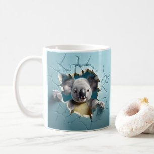 Koala Breaking Out Coffee, Tea, Cacao Mok, Cup Koffiemok