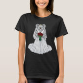 Koala Bride Rose Wedding T-shirt (Voorkant)