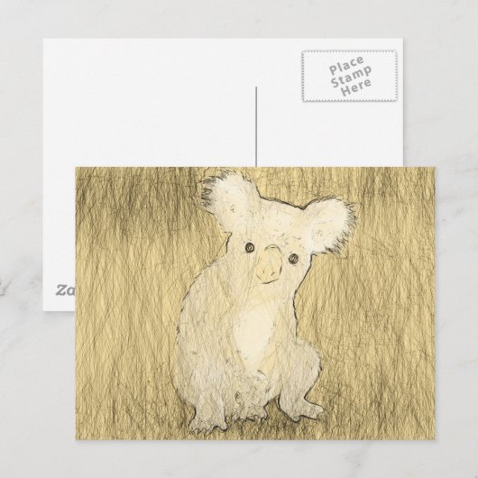 Koala Briefkaart (Voorkant / Achterkant)