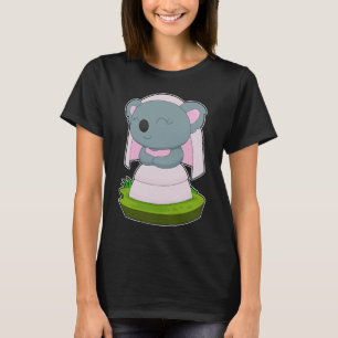 Koala bruid sluier bruiloft t-shirt