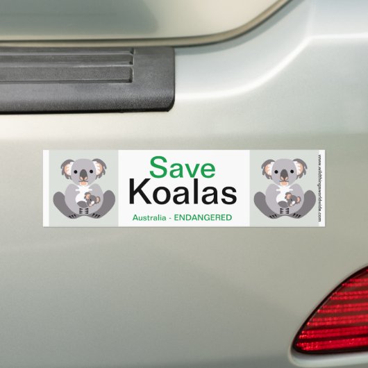 Koala - Bumpersticker (Op auto)
