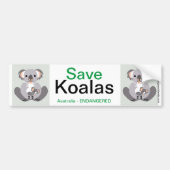 Koala - Bumpersticker (Voorkant)