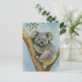 Koala Calm - Waterverf Wildlife Briefkaart (Staand voorkant)