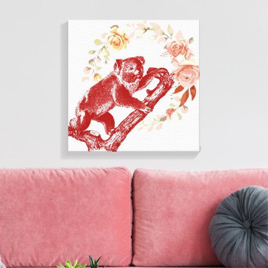 koala canvas afdruk (Insitu (Woonkamer))