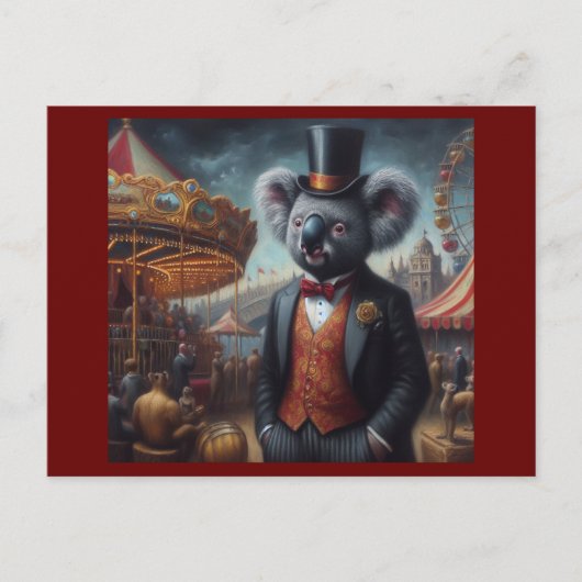 Koala Carnaval Briefkaart (Voorkant)
